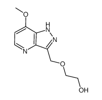 3-(2-hydroxyethoxy)methyl-7-methoxy-1H-pyrazolo[4,3-b]pyridine Structure