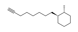 (1R,2R)-1-methyl-2-(oct-7-yn-1-yl)cyclohexane Structure