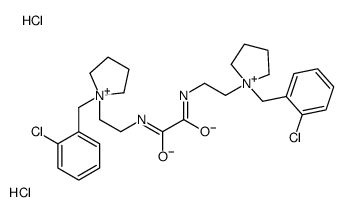 N,N'-bis[2-[1-[(2-chlorophenyl)methyl]pyrrolidin-1-ium-1-yl]ethyl]oxamide,dichloride Structure