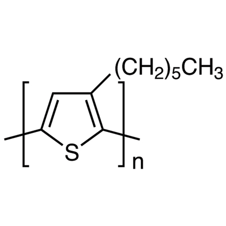 Poly(3-hexylthiophene-2,5-diyl)	(regioregular) [for organic electronics] Structure