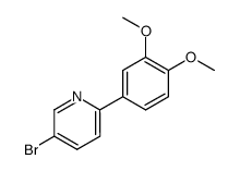 5-bromo-2-(3,4-dimethoxyphenyl)pyridine结构式