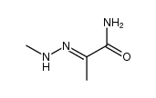 2-(2-methylhydrazono)propanamide结构式