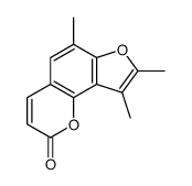 6,8,9-trimethylfuro[2,3-h]chromen-2-one Structure