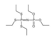 diethoxyphosphorylimino-tris(ethylsulfanyl)-λ5-phosphane结构式