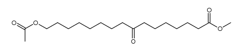 methyl 16-acetoxy-8-oxohexadecanoate Structure