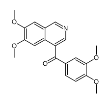 6,7-dimethoxy-4-(3',4'-dimethoxybenzoyl)isoquinoline结构式
