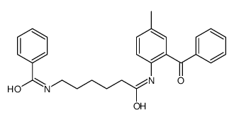 N-[6-(2-benzoyl-4-methylanilino)-6-oxohexyl]benzamide结构式