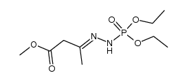 methyl 3-(2-(diethoxyphosphoryl)hydrazono)butanoate结构式