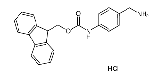 4-Fmoc-amino-benzylamine hydrochloride Structure