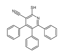 4,5,6-triphenyl-2-sulfanylidene-1H-pyridine-3-carbonitrile结构式