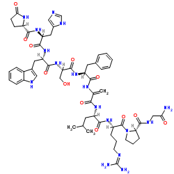 LHRH, Phe(5)-delta-Ala(6)- Structure