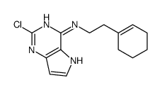 2-chloro-N-[2-(cyclohexen-1-yl)ethyl]-5H-pyrrolo[3,2-d]pyrimidin-4-amine Structure