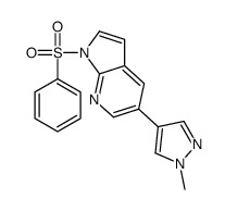 5-(1-Methyl-1H-pyrazol-4-yl)-1-(phenylsulfonyl)-1H-pyrrolo[2,3-b] pyridine Structure