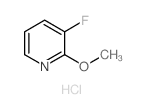 3-氟-2-甲氧基吡啶盐酸盐结构式