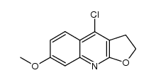 4-chloro-7-methoxy-2,3-dihydro-furo[2,3-b]quinoline结构式