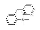 hydroxy-dimethyl-[2-(pyridin-3-ylmethyl)phenyl]silane结构式