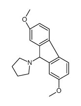 1-(2,7-dimethoxy-9H-fluoren-9-yl)pyrrolidine Structure