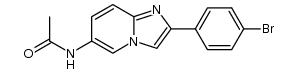 N-(2-(4-bromophenyl)imidazo[1,2-a]pyridin-6-yl)acetamide Structure