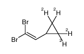 1-(2,2-Dibromoethenyl)-2,2,3,3-d4-cyclopropane结构式
