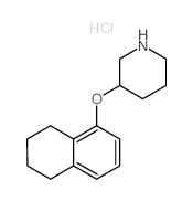 3-(5,6,7,8-Tetrahydro-1-naphthalenyloxy) piperidine hydrochloride Structure