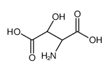 (2S,3R)-2-amino-3-hydroxy-butanedioic acid structure