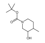 1-Boc-3-Hydroxy-4-methylpiperidine Structure