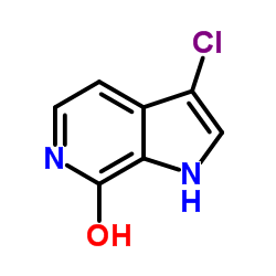 3-Chloro-7-hydroxy-6-azaindole structure