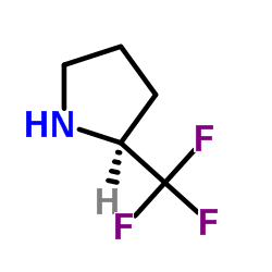 (S)-2-(三氟甲基)吡咯烷结构式