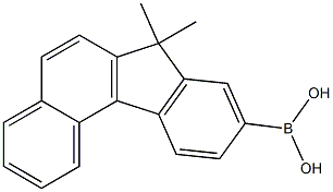 (7,7-dimethyl-7H-benzo[c]fluoren-9-yl)boronic acid Structure