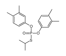 4-[(3,4-dimethylphenoxy)-propan-2-ylsulfanylphosphoryl]oxy-1,2-dimethylbenzene Structure
