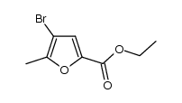 ethyl 4-bromo-5-methylfuran-2-carboxylate结构式