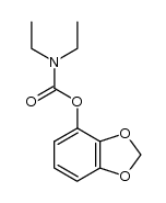 4-[(Diethylcarbamyl)oxy]-1,3-benzodioxole结构式