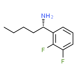 (1S)-1-(2,3-DIFLUOROPHENYL)PENTYLAMINE结构式