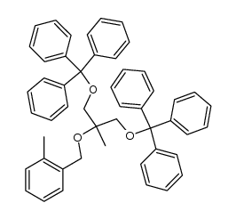 2-methyl-2-O-(2-methylbenzyl)-1,3-di-O-trityl-1,2,3-propanetriol Structure