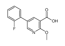 5-(2-fluorophenyl)-2-methoxypyridine-3-carboxylic acid Structure