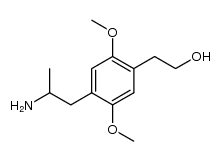 2-(4-(2-aminopropyl)-2,5-dimethoxyphenyl)ethanol结构式