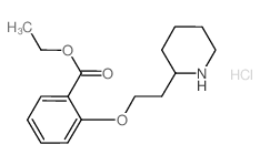 Ethyl 2-[2-(2-piperidinyl)ethoxy]benzoate hydrochloride结构式