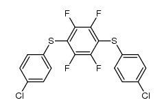 1,4-bis(4-chlorophenylthio)-2,3,5,6-tetrafluorobenzene Structure