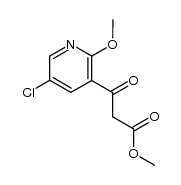 3-(5-chloro-2-methoxy-3-pyridyl)-3-oxo-propionate结构式