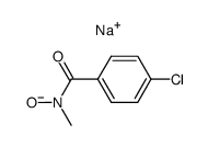 N-methyl-4-chlorobenzohydroxamic acid sodium salt结构式