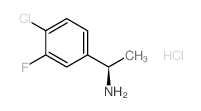 (R)-1-(4-Chloro-3-fluorophenyl)ethanamine hydrochloride structure