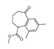 1H-1-Benzazepine-1-carboxylic acid, 2,3,4,5-tetrahydro-7,9-dimethyl-5-oxo-, Methyl ester Structure