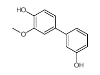 4-(3-hydroxyphenyl)-2-methoxyphenol结构式