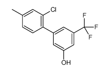 3-(2-chloro-4-methylphenyl)-5-(trifluoromethyl)phenol结构式