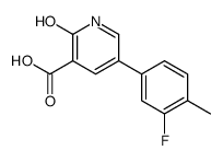 5-(3-fluoro-4-methylphenyl)-2-oxo-1H-pyridine-3-carboxylic acid结构式