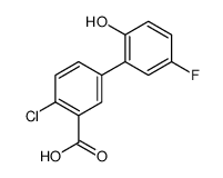 2-chloro-5-(5-fluoro-2-hydroxyphenyl)benzoic acid Structure