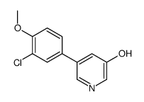 5-(3-chloro-4-methoxyphenyl)pyridin-3-ol结构式