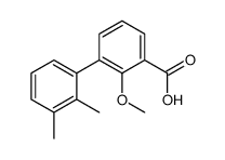 3-(2,3-dimethylphenyl)-2-methoxybenzoic acid结构式