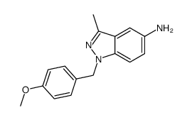 1-(4-methoxybenzyl)-3-methyl-1H-indazol-5-amine结构式