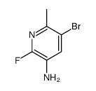 5-bromo-2-fluoro-6-methylpyridin-3-amine Structure
